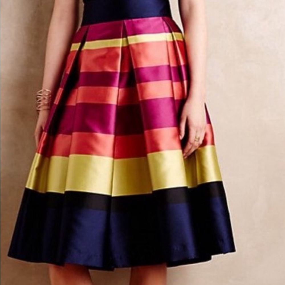 Moulinette Soeurs Striped Midi Skirt